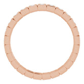 14K Rose 1/3 CTW Natural Diamond Eternity Band Size 7